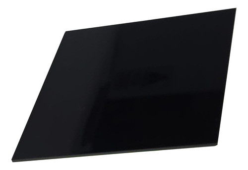 Placa Chapa Acrílico Preto Cast 40cm X 40cm 2mm 0