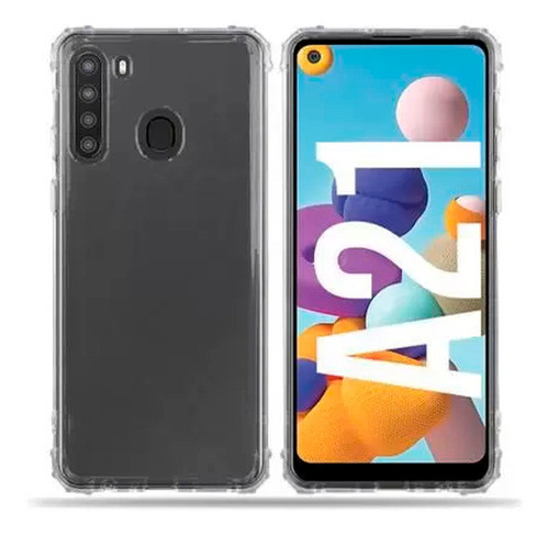 Kit Capinha Antichoque + Película Vidro 3d Para Samsung A21 1