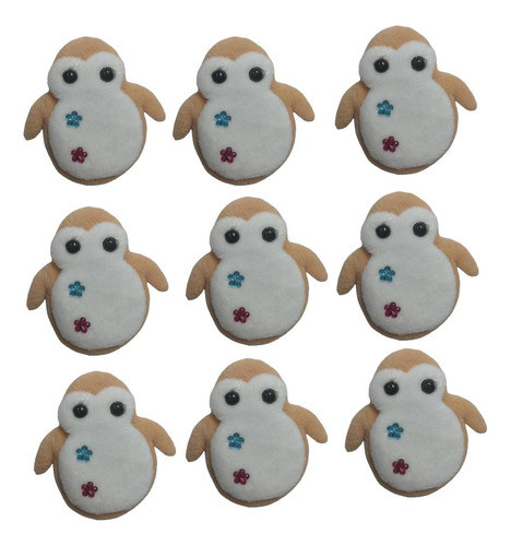Aplique  Infantil Pingüino Afelpado  Para Coser O Pegar 1