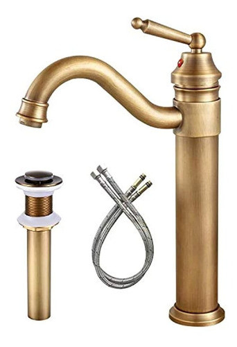 Grifo Monomando De Laton Envejecido De Laton Cepillado De 0