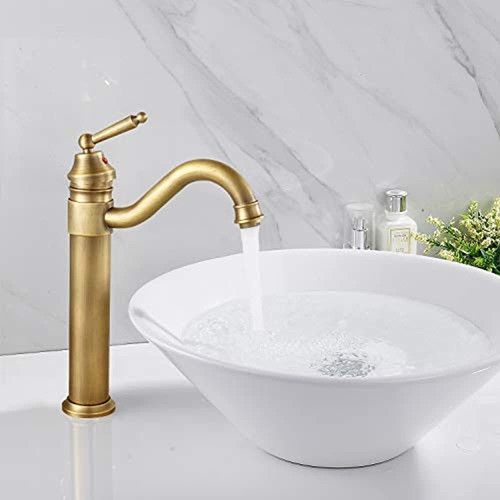 Grifo Monomando De Laton Envejecido De Laton Cepillado De 1