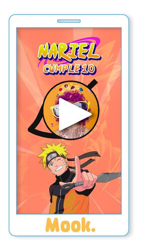 Naruto Invitación Animada En Video Digital Cumpleaños 0