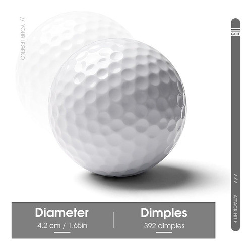 Pelota Golf Personalizada Con Blanco, Divertidas Pelotas Con 1