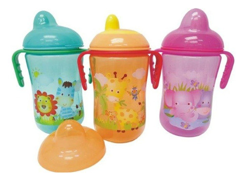 Vaso Antiderrame Con Asas Naranja - Akas 0