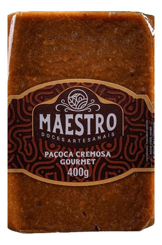 Paçoca Cremosa  Gourmet Em Barra Maestro 400g 0