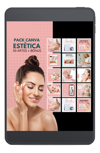 Pack Canva - 50 Artes Estética + Bônus 0
