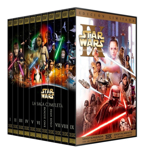 Star Wars Colección Completa Dvd - Saga Completa Latino 0
