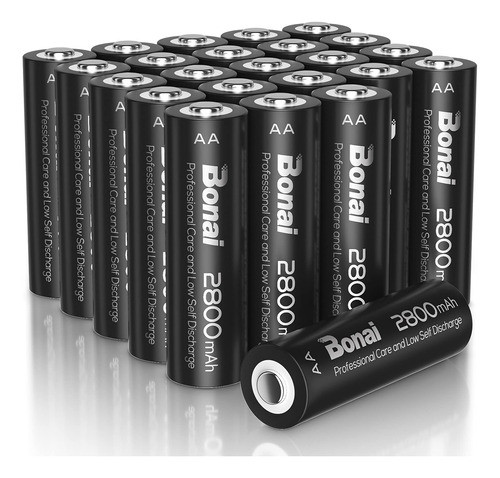 Bonai Bateras Recargables Aa De Alta Capacidad 2800 Mah 1.2 0