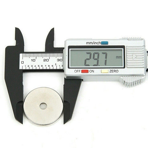Super Ima De Neodímio 12 Peças 30mm X 5mm Furo 5mm N52 Forte 1