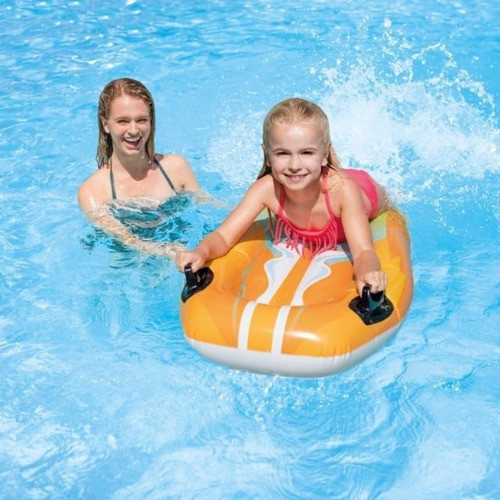 Tabla Surf Inflable Salvavida, Flotador Intex 1.12 X 62cms 1