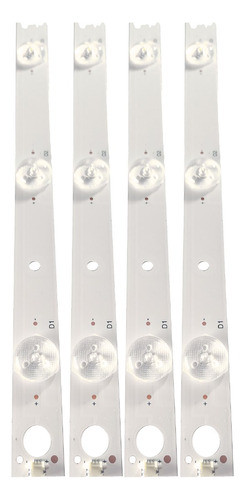 Kit De 4 Tira De 10 Led Bgh Ble4015d Audinac Al840 78cm 3v 0