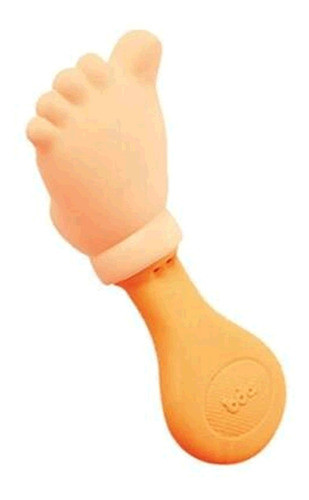 Mordedor E Chocalho Pezinho Colors Laranja Bda Toyster 1