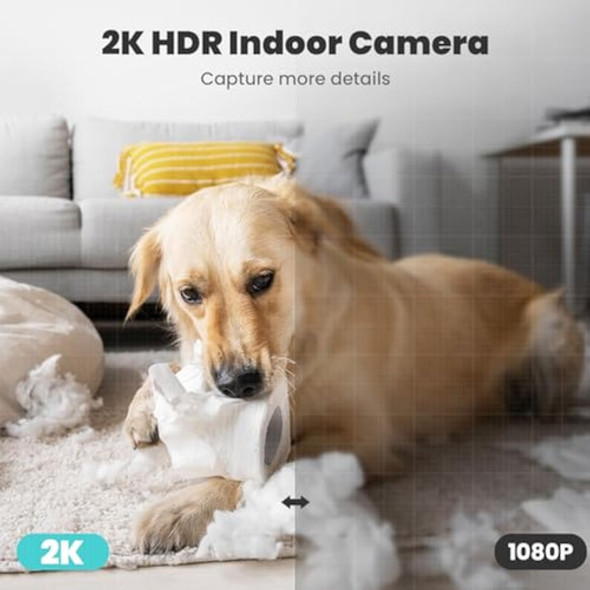 Litokam Cámara De Seguridad Interior 2k, Cámaras 1
