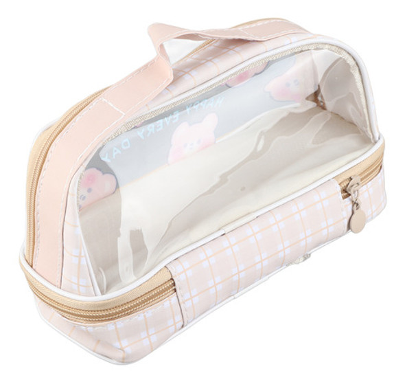Estojo De Caneta Impermeável Cartoon Cute Transparent 0