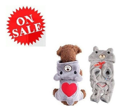 Jersey Para Perros Cachorro Sudaderas Invierno Cálido Suave 1