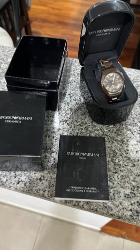 Reloj Armani Ceramica Mod Ar 1447 - Nuevo - Traido De Usa 1