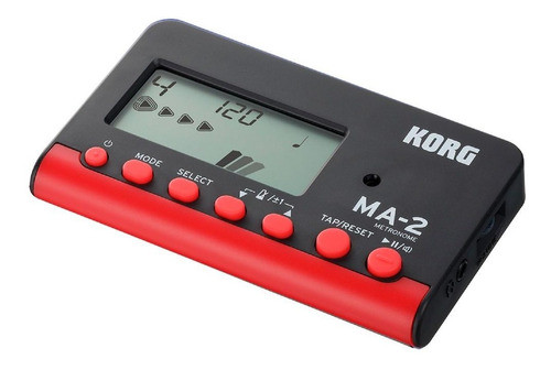 Metronomo Digital Black And Red Korg Ma-2 Cuo 0