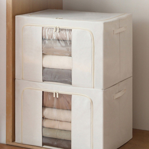 Caja De Tela Organizadora Tipo Baul Grande 50x40x33cm 1