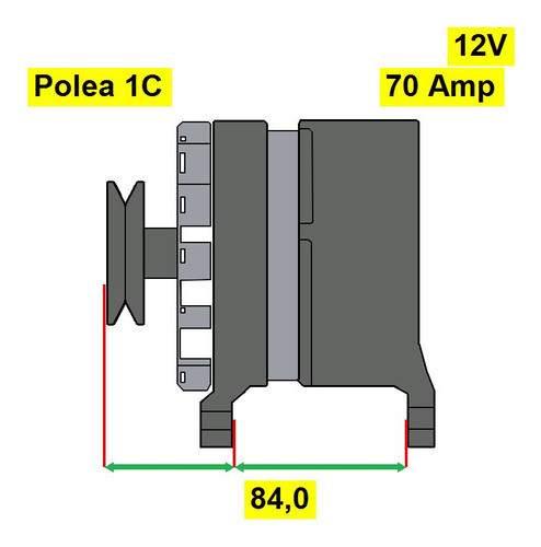 Alternador Rover 214 / Cabrio / Gsi/si / Si / Si/gs Unipoint 1