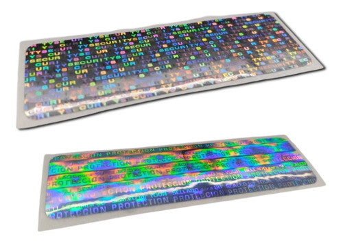 100 Hologramas Autoadhesivos Fondo Security Garantías 0