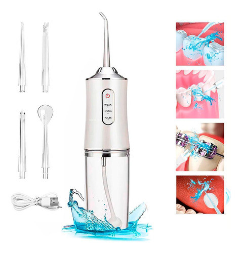 Aparelho Bucal Recarregável Limpeza Bucal Completa E 0