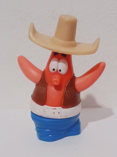 Juguete Burguer King Patricio Cowboy, 2008, Buen Estado 0