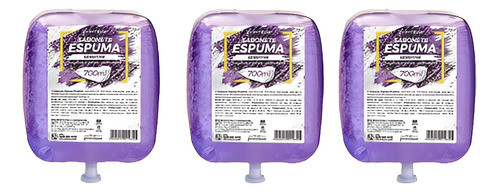 Sabonete Espuma Sensitive Refil 700ml Kit C/03 0