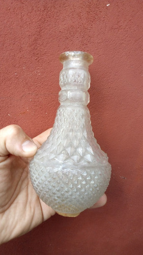 C-antiguo Repuesto Lampara Araña Vidrio 8,5 Diam X 16 Alto 0