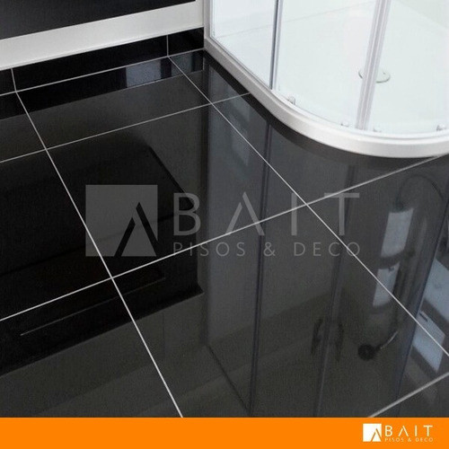 Porcelanato Pulido Negro 60x60 Rectificado 1