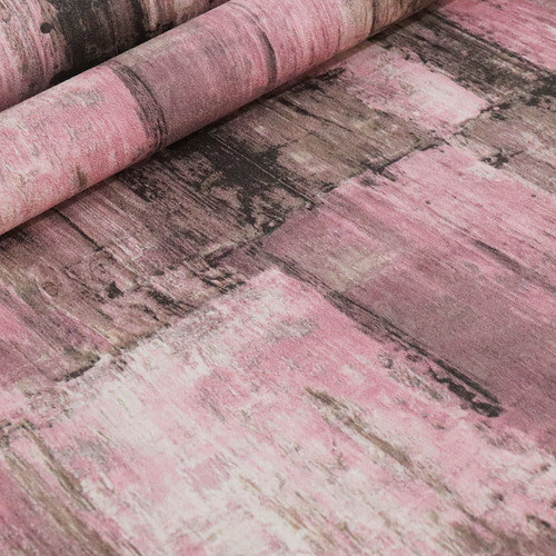 Papel De Parede Vinilico Rolo 10 Metros Importado Rosa 1