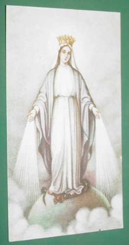 Religion Estampita Acto De Fe Inmaculada Concepcion De Maria 0