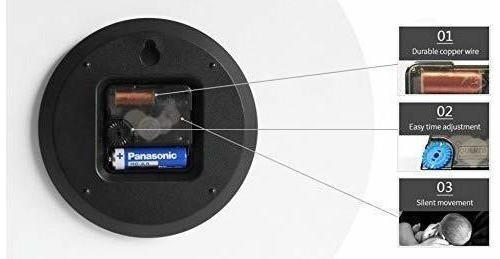 Stephanie Importa Un Moderno Reloj De Pared Silencioso Con S 1