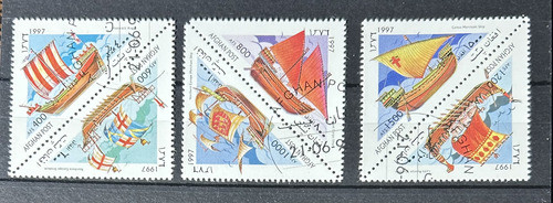 Serie De Estampillas De Afghanistan 1997 Barcos 1