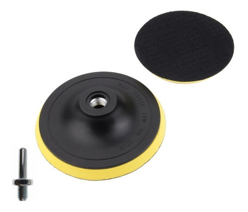 Backing Plate 3 Pulgadas 75mm Rosca M10 C/velcro + Adap. 0