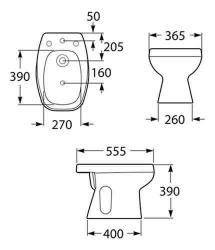 Combo Bidet Con Griferia Monaco Roca Aqualaf Compresion 1