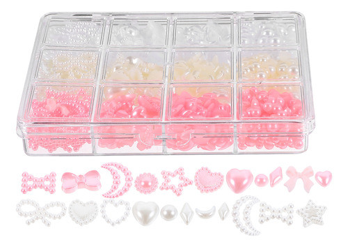 Presentes De Unhas Kawaii Nail Charms Pearls Box Para Mulher 0