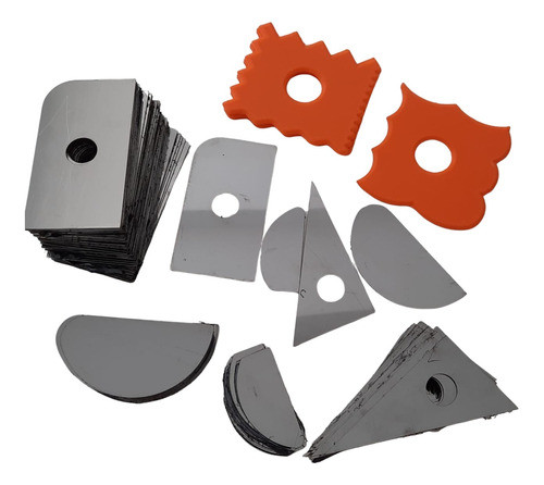 Kit Alfarero Lamas Varias Acero/impresion 3d Compas Platina 0