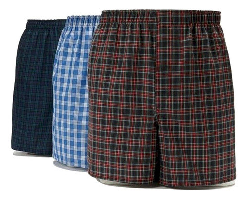 Hanes Hc155fx3-x Trad Tecido 3pk Boxers Asst 0