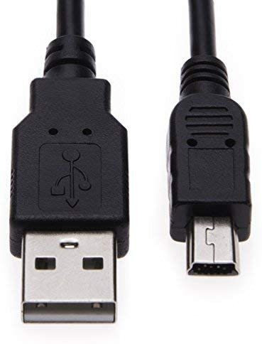 Cable Keple Usb A Mini Usb Para Canon Digital Ixus, Negro 1