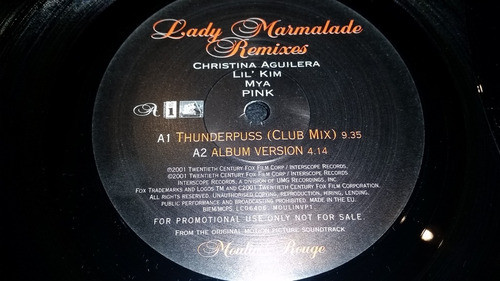 Christina Aguilera Lil Kim Mya Pink Lady Marmalade Doble Usa 1