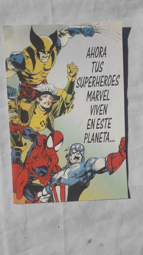 Folleto Propaganda Antigua * Ed Planeta Histor Marvel Dec 90 0