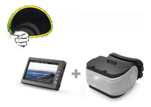 Mjx D43 5,8 G Fpv Monitor Lcd De 4,3 Pulgadas Pantalla + G3 0