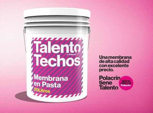 Membrana En Pasta Talento Polacrin Impermeable X 10 Negro 1