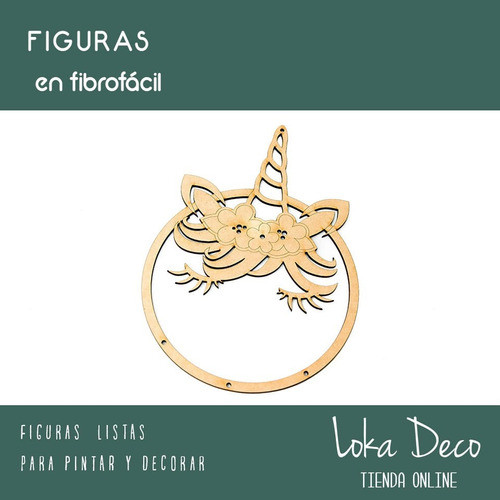 Atrapasueños Unicornio Fibro Fácil Calados 10cm X10 Unidades 1
