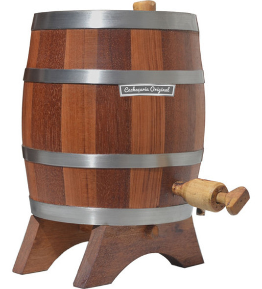 Barril Envelhecer Pinga Vinho Cedro Vertical 1l Madeira 0