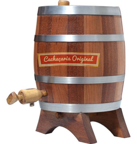 Barril Envelhecer Pinga Vinho Cedro Vertical 1l Madeira 1