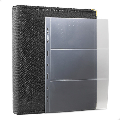 Álbum Fichário 20 Folhas Cédulas 3 Espaços 32x24 Cobra Gf 0