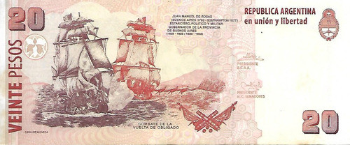 Bottero 3513 $ 20 Pesos Convertibles Sin Leyenda Ex- Palermo 1