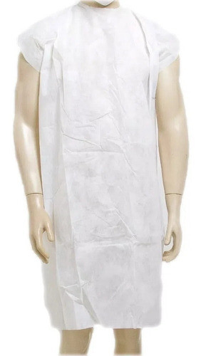 8 Pct Avental Jaleco Sem Manga Branco Dejamaro - 10 Uni 0