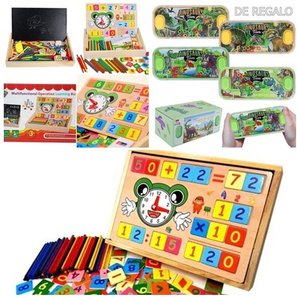 Juego De Salon Didactico  Bebes Y Niños Caja Doble Faz 0